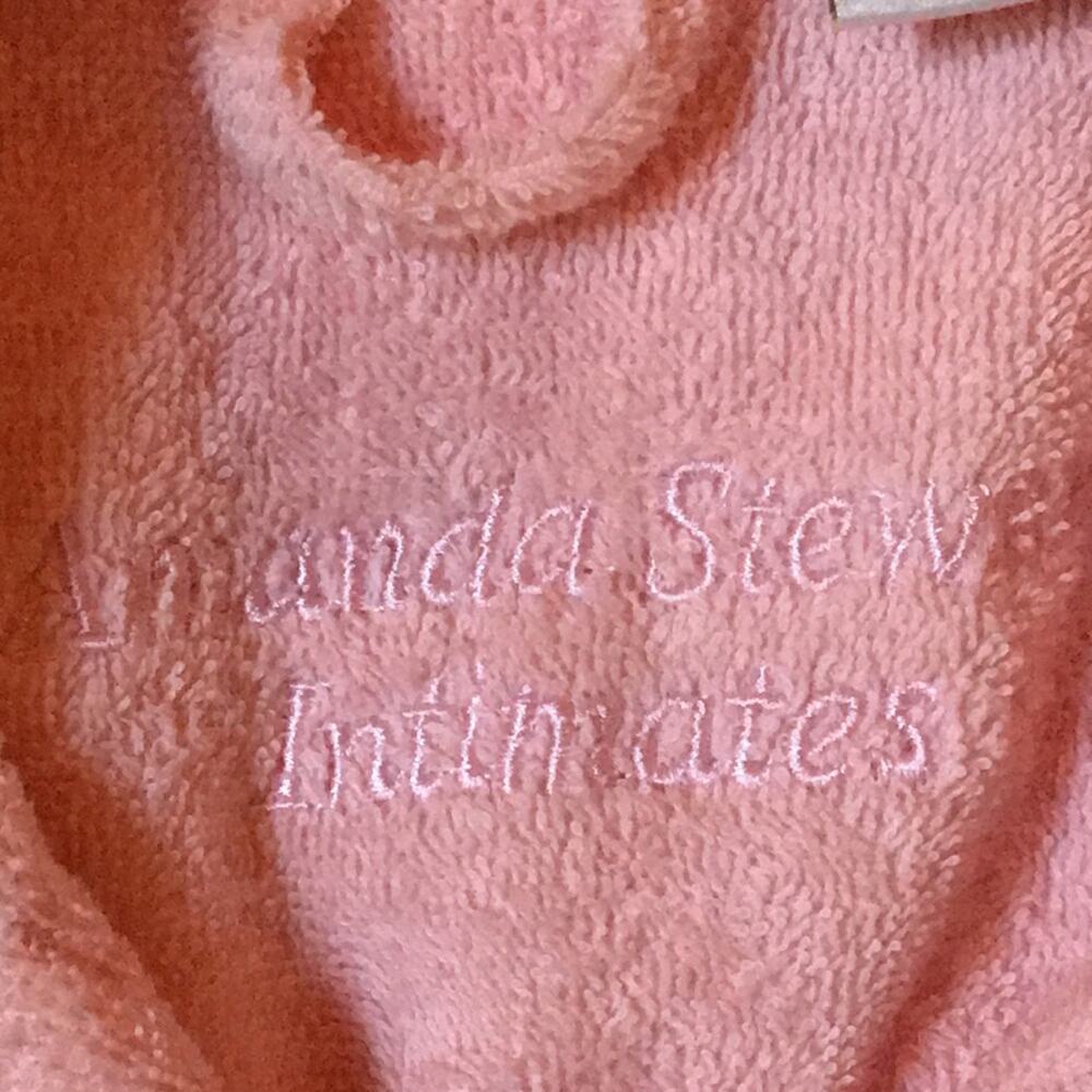 NWOT. Amanda Steward Pure Cotton Pink Robe. L - Picture 2 of 6
